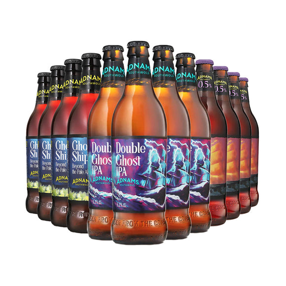 Adnams Shipmates Collection - Double Ghost IPA 5.2%, Adnams Ghost Ship 4.5%, Adnams Ghost Ship 0.5%
