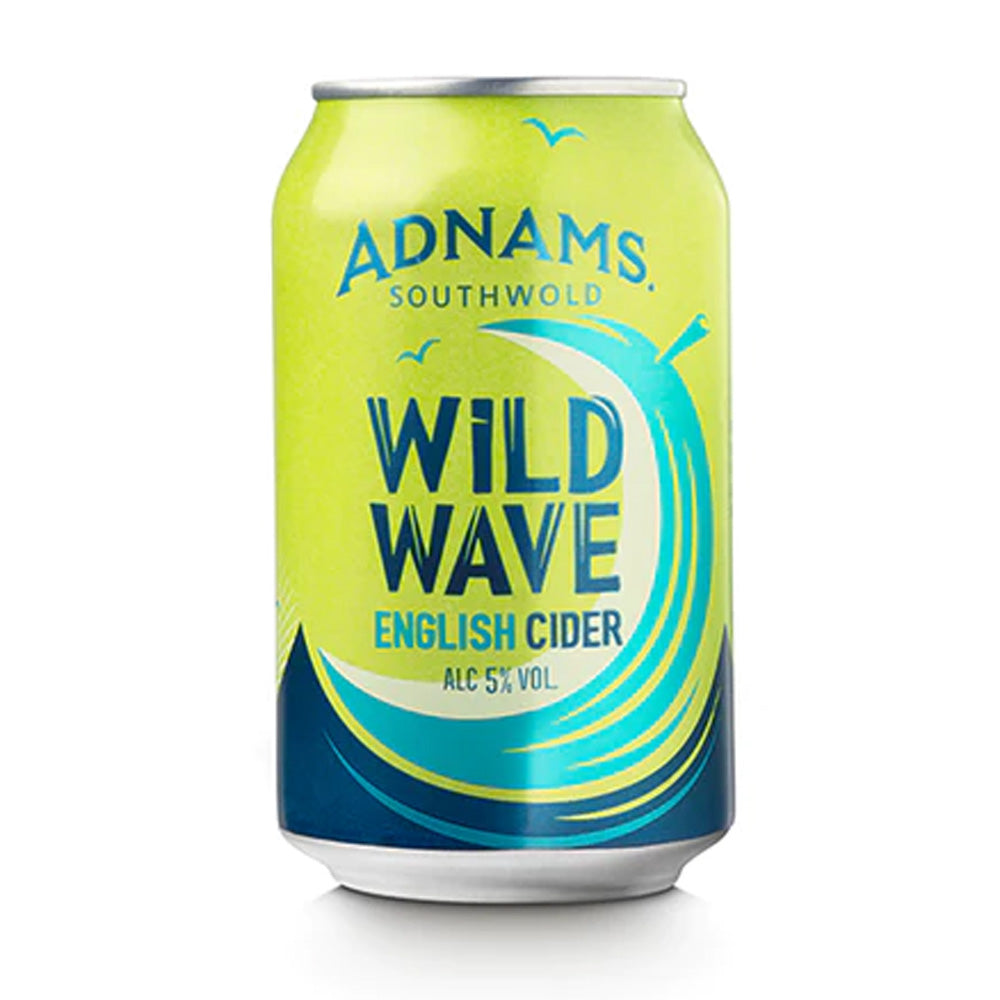 Adnams Wild Wave Vegan Friendly Cider 5 330ml Cans Twelve Green adnams-wild-wave-vegan-friendly-cider-5-330ml-cans-twelve-green