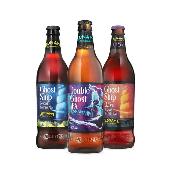 Adnams Shipmates Collection - Double Ghost IPA 5.2%, Adnams Ghost Ship 4.5%, Adnams Ghost Ship 0.5%