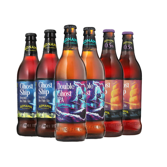 Adnams Shipmates Collection - Double Ghost IPA 5.2%, Adnams Ghost Ship 4.5%, Adnams Ghost Ship 0.5%