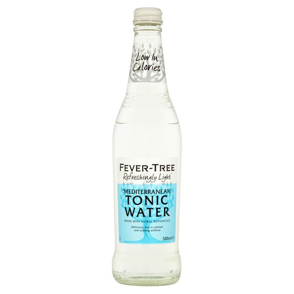 Fever Tree Light Mediterranean Tonic Water (500ml) Glass Bottle