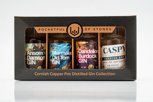Pocketful of Stones - Cornish Copper Pot Gin Gift Set 4x50ml