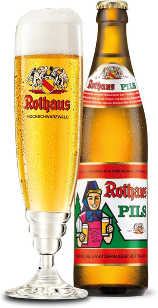 Rothaus Pils 5.1% German Pilsner - 500ml Glass Bottles