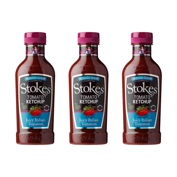 Stokes Reduced Sugar Ketchup in Squeezy Bottle 485g