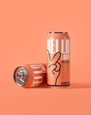 HELLO LAGER | British Helles-Style Lager | Alcohol Free 0.5% ABV | Fruity Peach + Feel-Good Vibe Blend | Vegan & Gluten Free-2