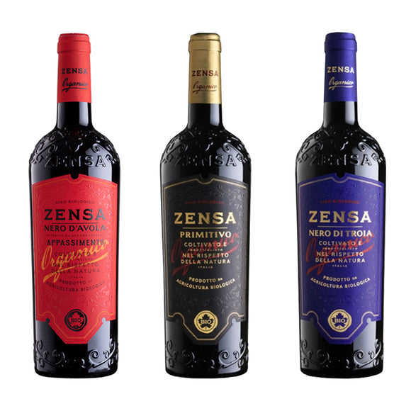 Zensa Trio - 3 Reds Nero d’Avola, Nero Di Troia & Primitivo