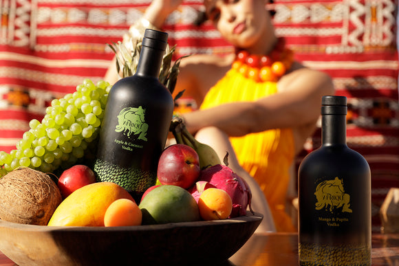 Afrique Vodka | Apple & Coconut + Mango & Papita | 35% ABV | 70cl Each | Premium Flavoured Vodka