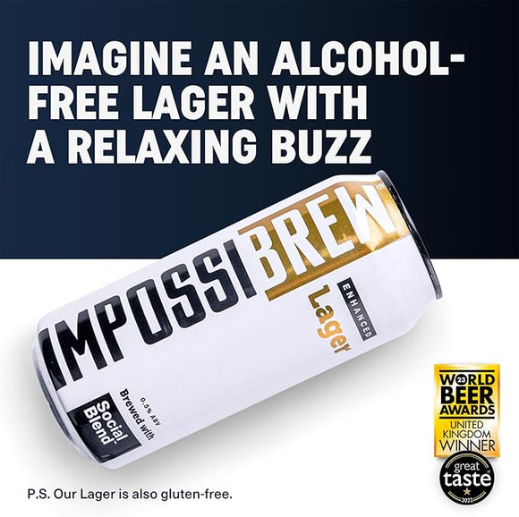 Impossibrew Enhanced Lager 0.5% 440ml Cans