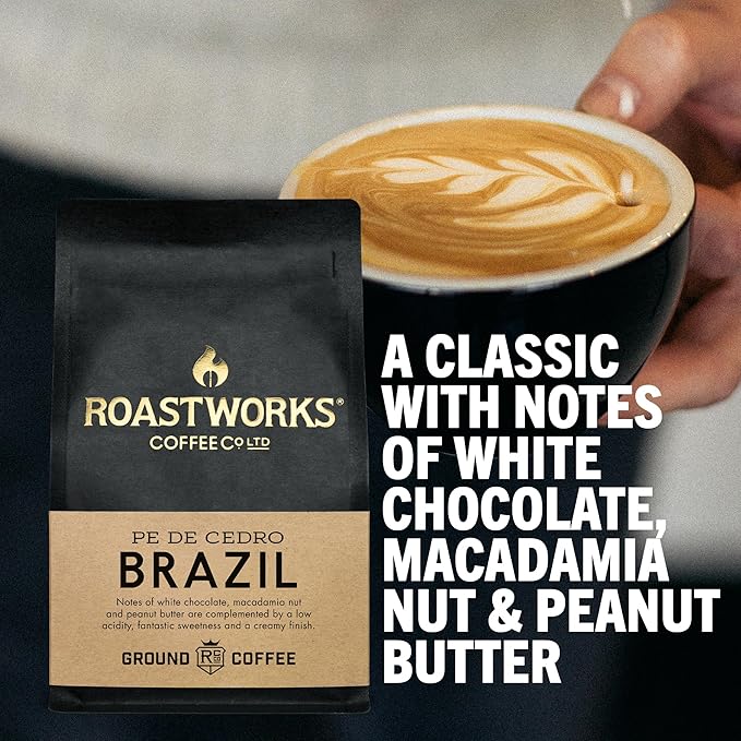 Roastworks - Brazil 200G Ground Coffee – Produced on Pe De Cedro Farm