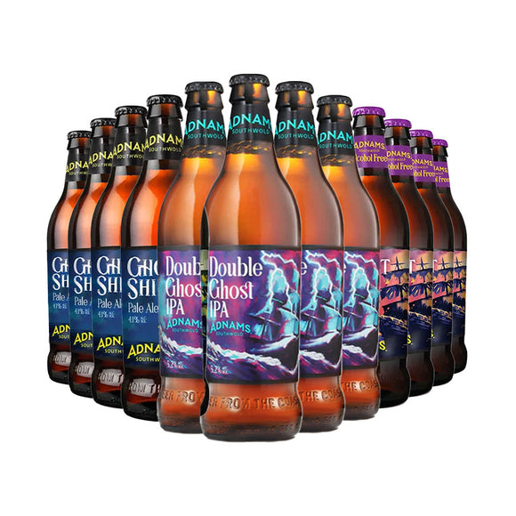 Adnams Shipmates Collection - Double Ghost IPA 5.2%, Adnams Ghost Ship 4.5%, Adnams Ghost Ship 0.5%