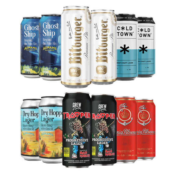 Adnams x Bitburger x Crew Republic 12-Can Beer Taster Selection