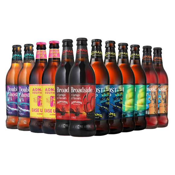 Adnams 500ml Bottled Beer Taster Selection – 12 Bottles