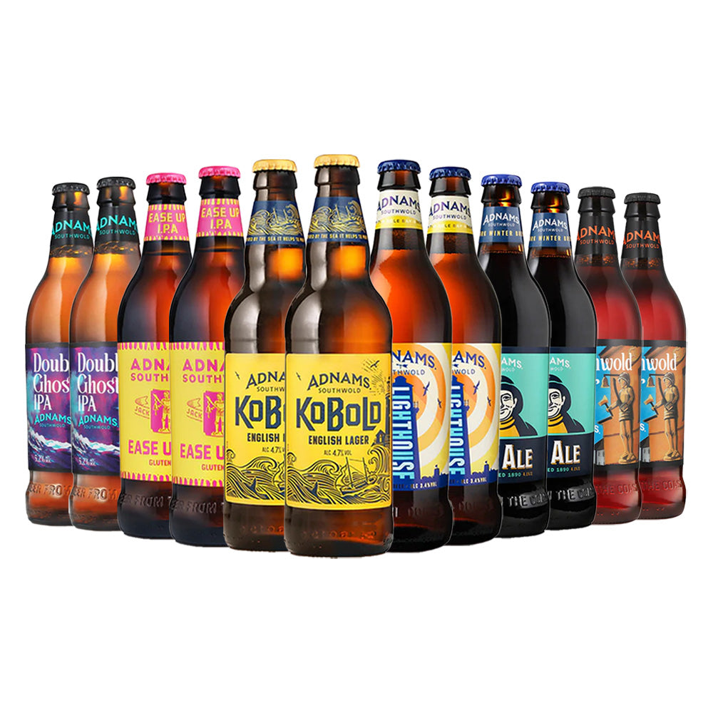 Adnams 500ml Bottled Beer Taster Selection – 12 Bottles | Twelve Green ...