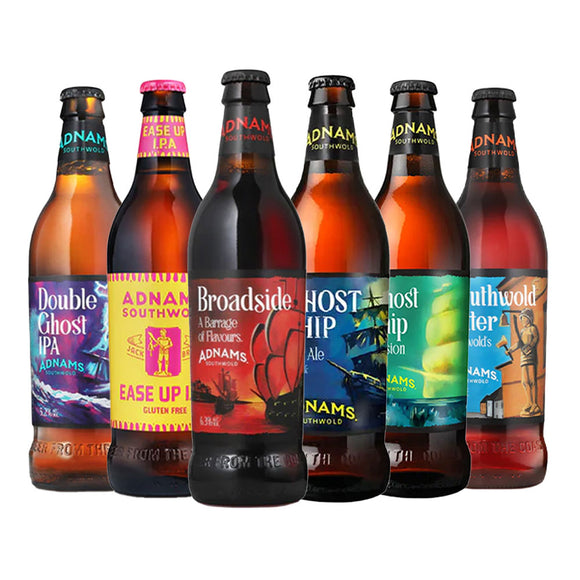 Adnams 500ml Bottled Beer Taster Selection – 6 Bottles