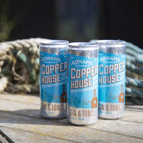 Adnams Copper House Dry Gin & Tonic Cans 250ml