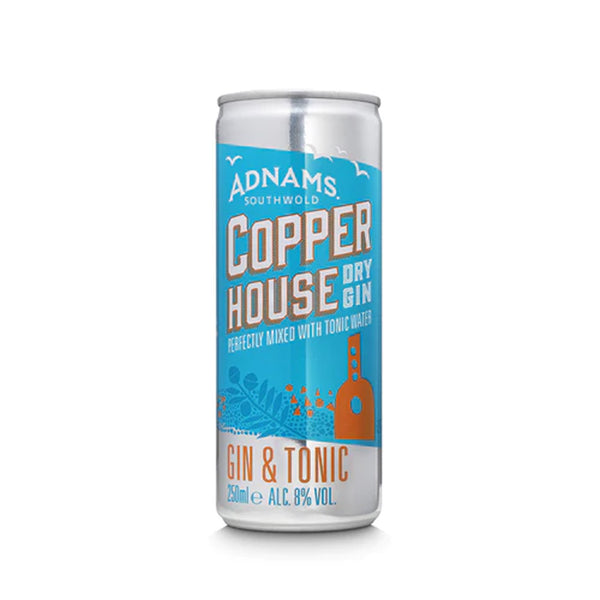 Adnams Copper House Dry Gin & Tonic Cans 250ml