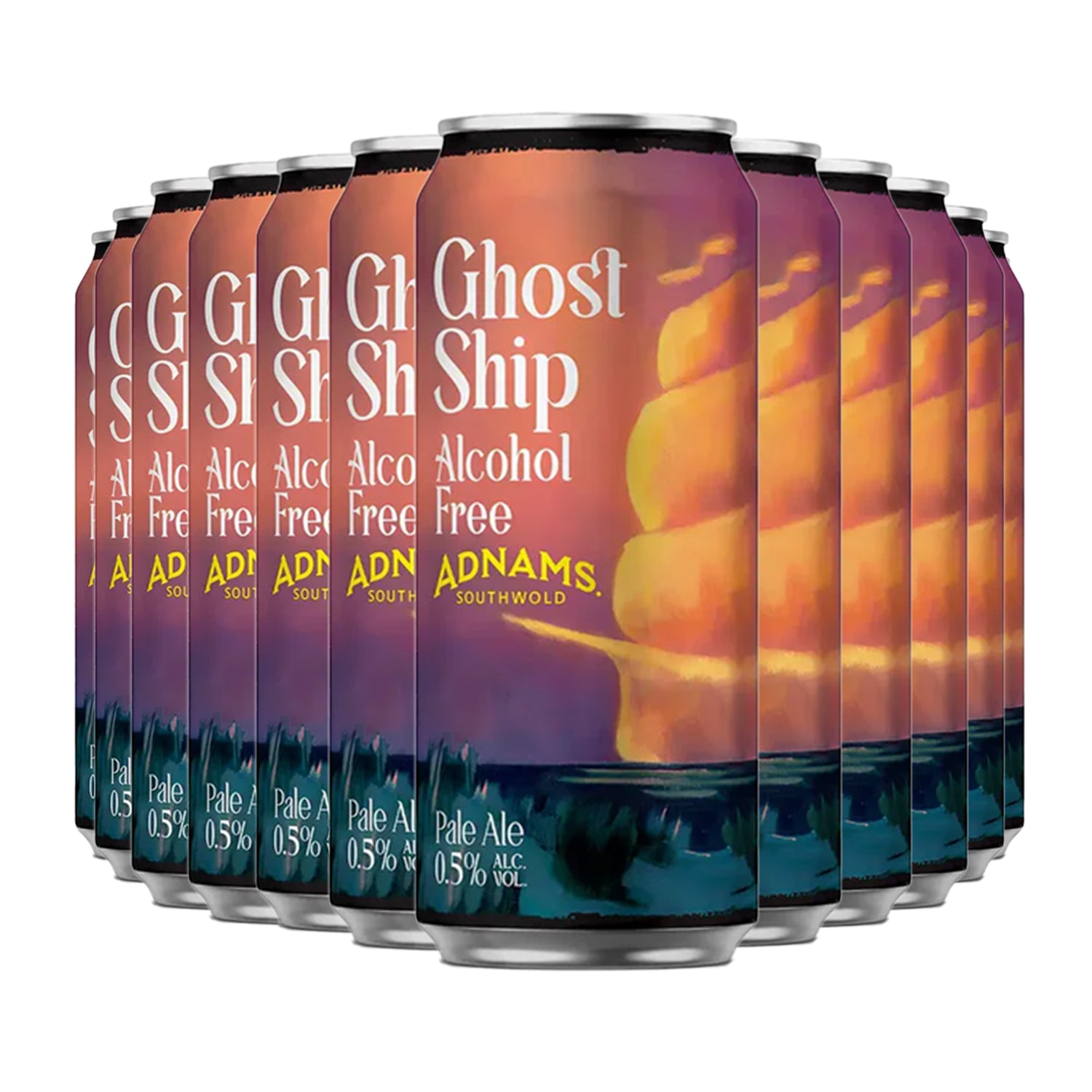 Adnams Ghost Ship 0.5% Citrus Beer 440ml Cans