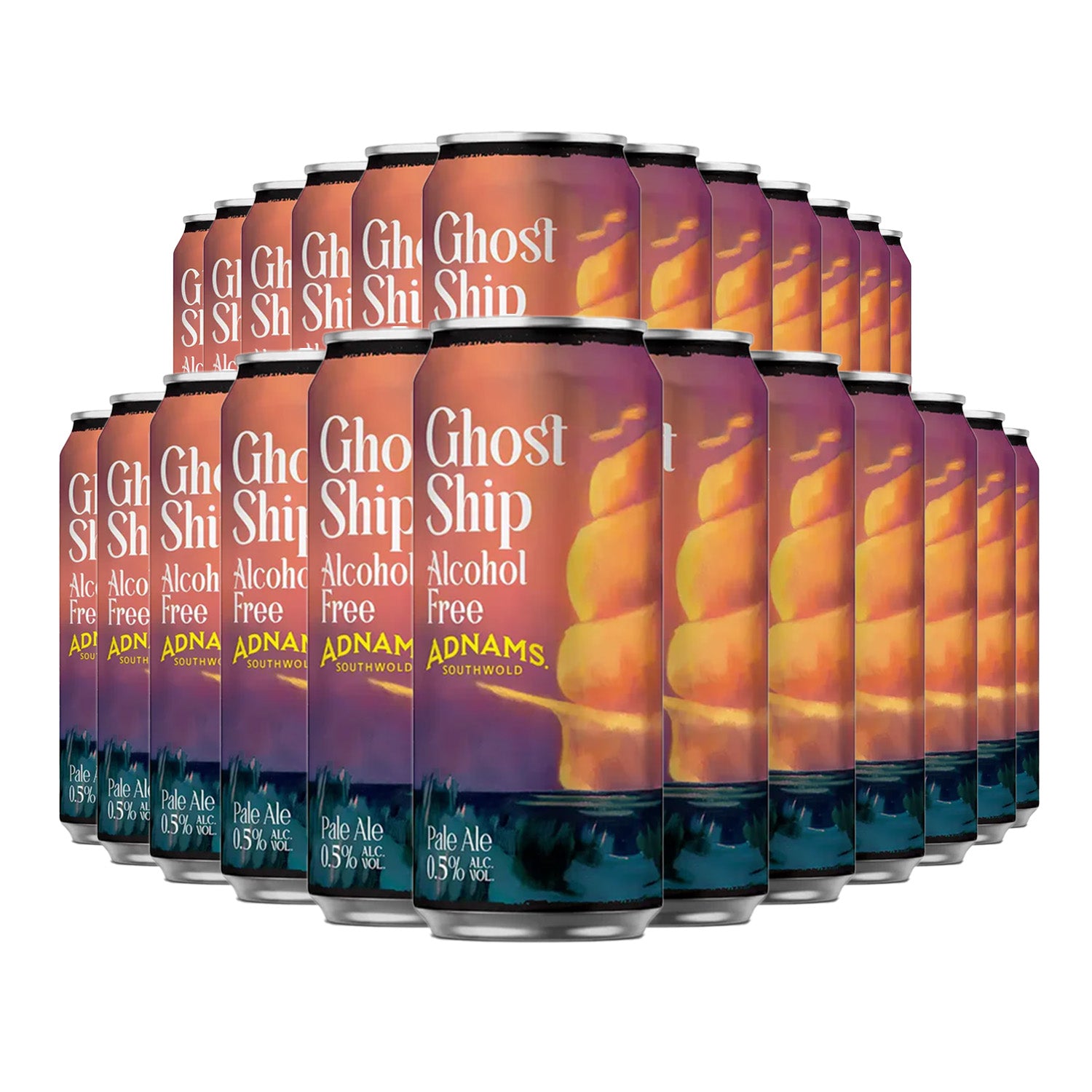 Adnams Ghost Ship 0.5% Citrus Beer 440ml Cans