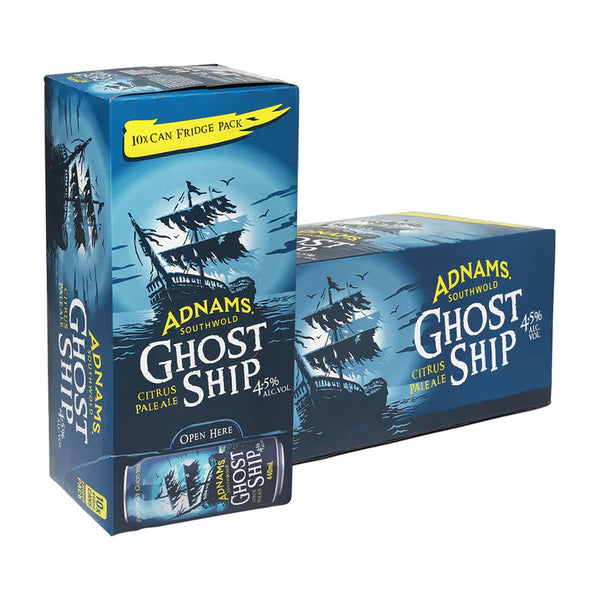Adnams Ghost Ship Citrus Pale Ale 4.5% 440ml 10 Can Fridge Pack