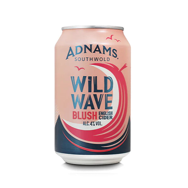 Adnams Wild Wave Blush Vegan Friendly Cider Cans 330ml