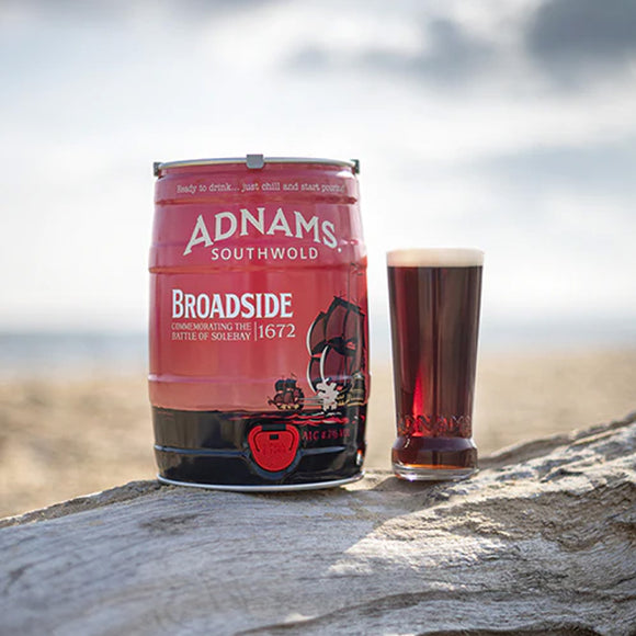 Adnams Mini Keg Pair | Broadside 4.7% Premium Bitter & Old Ale 4.1% Mild | 2 x 5L Mini Kegs
