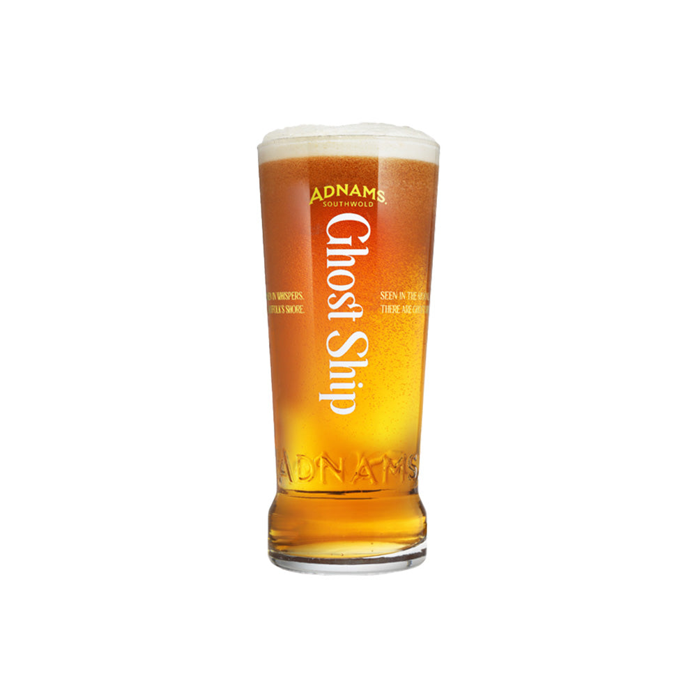 Adnams Ghost Ship Citrus Pale Ale 4.5% 440ml Cans - with free Ghost Ship Pint Glass