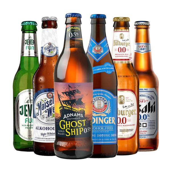 Low or No Alcohol Beer Bundle – 6 Bottles