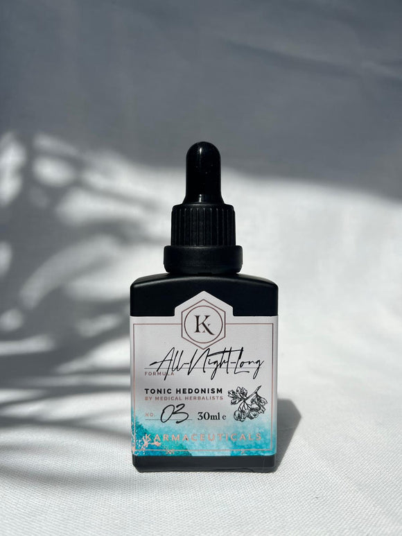 Karmaceuticals – All Night Long – Tonic Hedonism 30ml Dropper Bottle