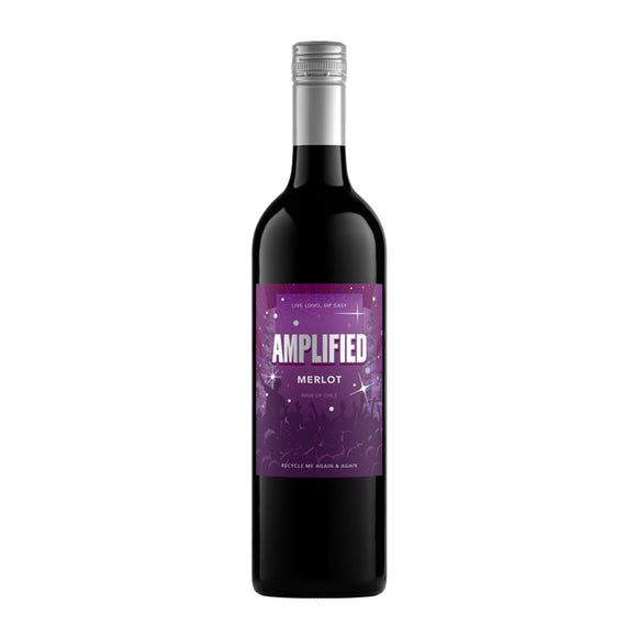 Amplified 11% ABV Merlot in rPET Recyclable Bottle 75cl