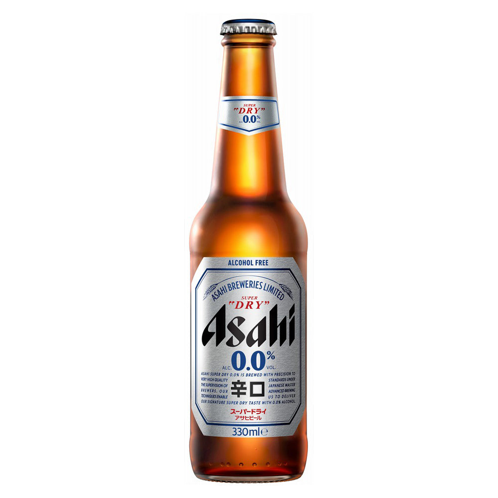 Asahi Super Dry 0.0% 33cl Glass Bottles