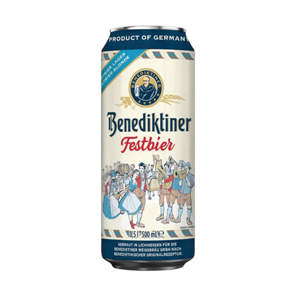 Benediktiner Festbier 5.8% ABV Pale Lager 500ml Cans