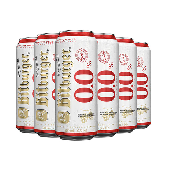Bitburger Premium Pils Drive Alkoholfrei 0.0% - 500ml Cans