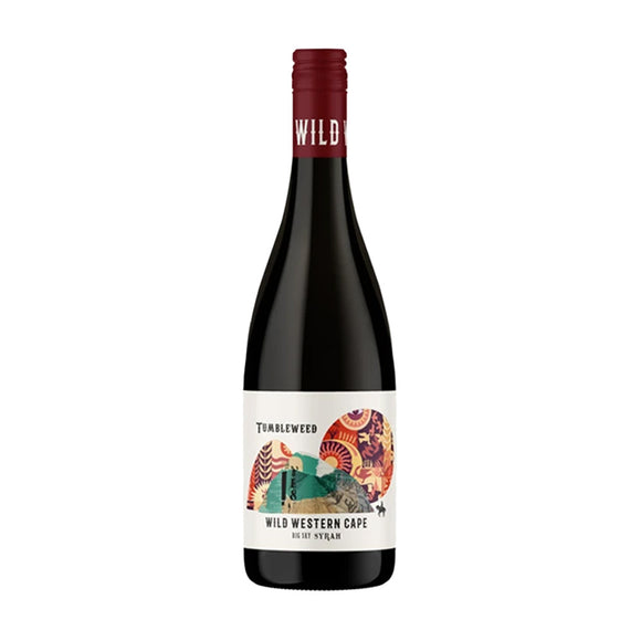 Bruce Jack Wines – Tumbleweed Wild Western Cape 12% ABV South African Big Sky Syrah 75cl