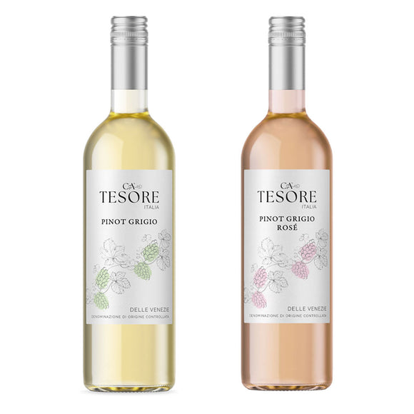 Ca’ Tesore Pair – Pinot Grigio & Pinot Grigio Rosé