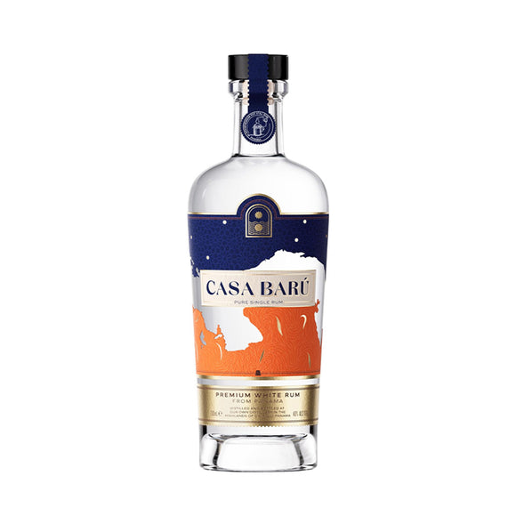 Casa Baru Blanco Rum 70cl - 40% ABV - Premium White Pure Pot Still Rum from Panama