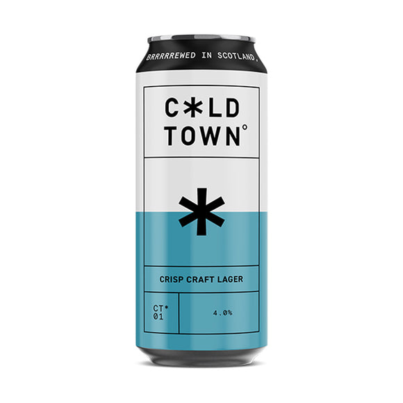 Cold Town 4% ABV Crisp Craft Lager 440ml Cans