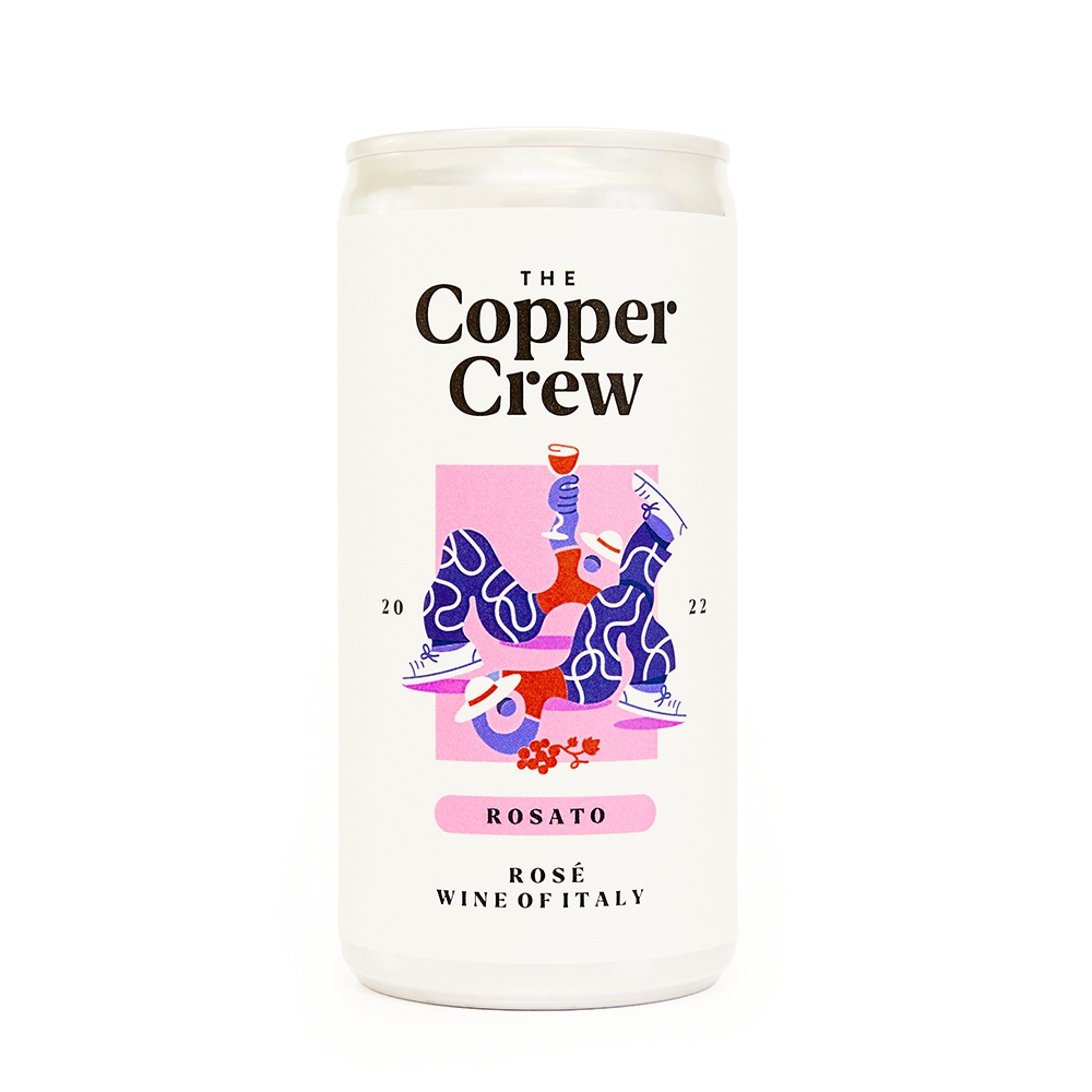 Copper Crew Rose Wine in a Can Rosato 187ml