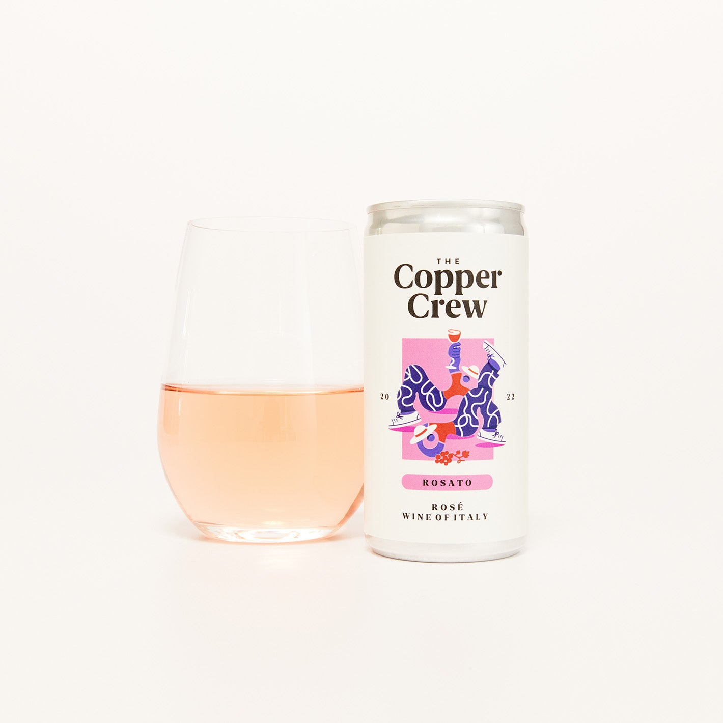 Copper Crew Rose Wine in a Can Rosato 187ml