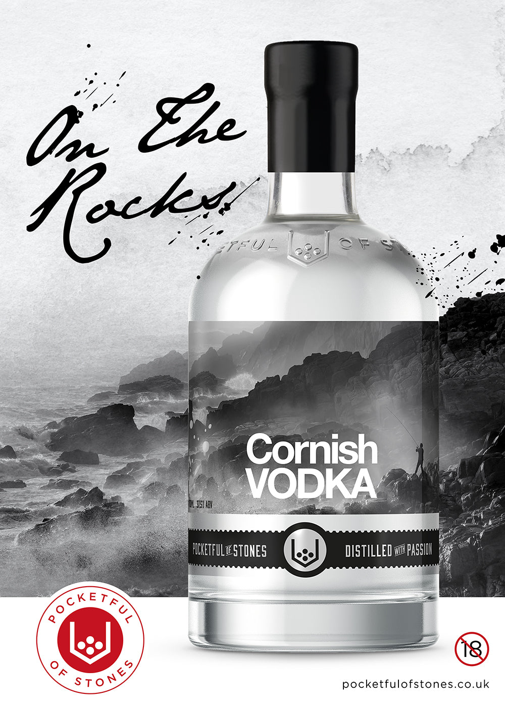 Pocketful of Stones – 35.5% ABV Cornish Vodka 70cl