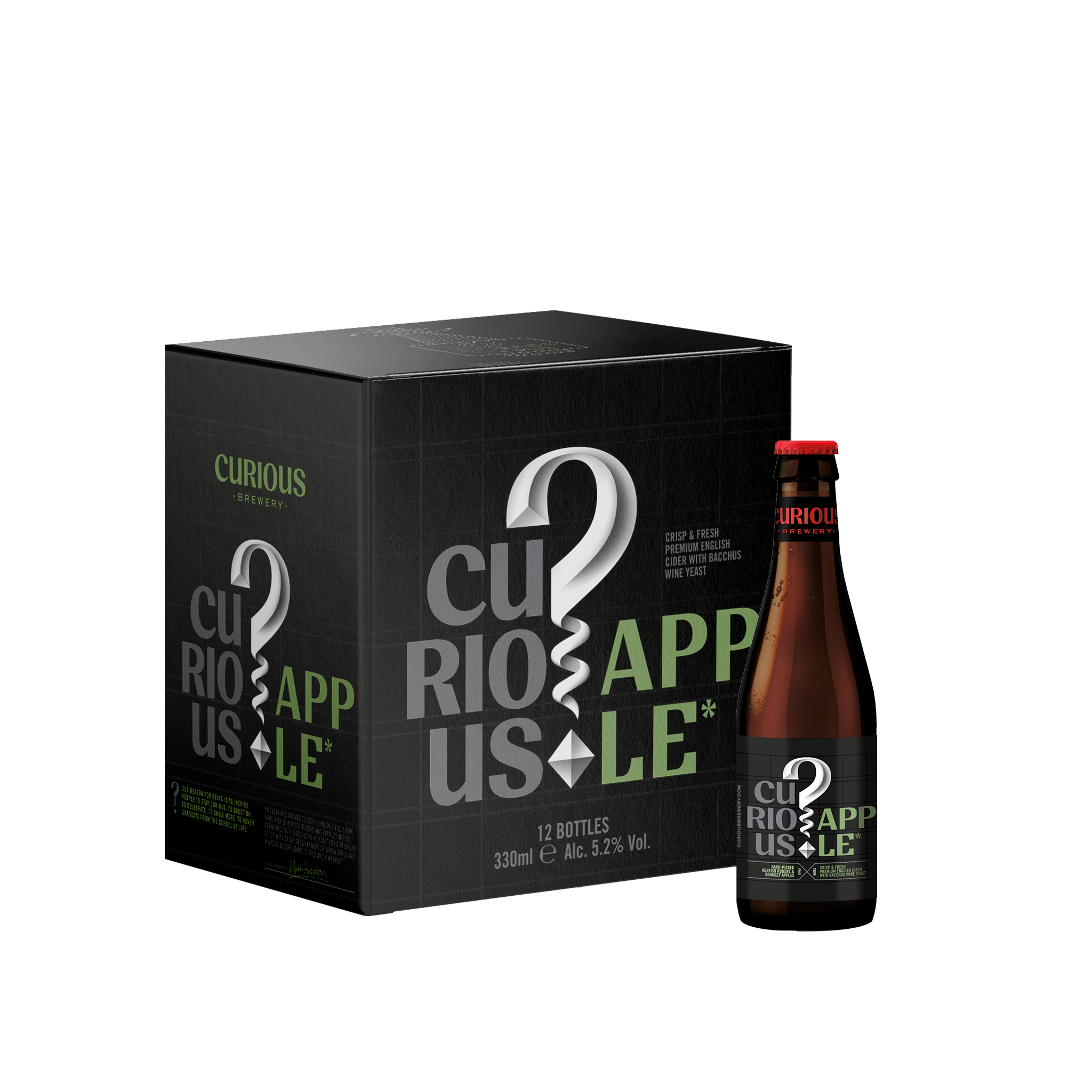 Curious Brewery - Curious Apple Cider 330ml Glass Bottle 5.2% ABV