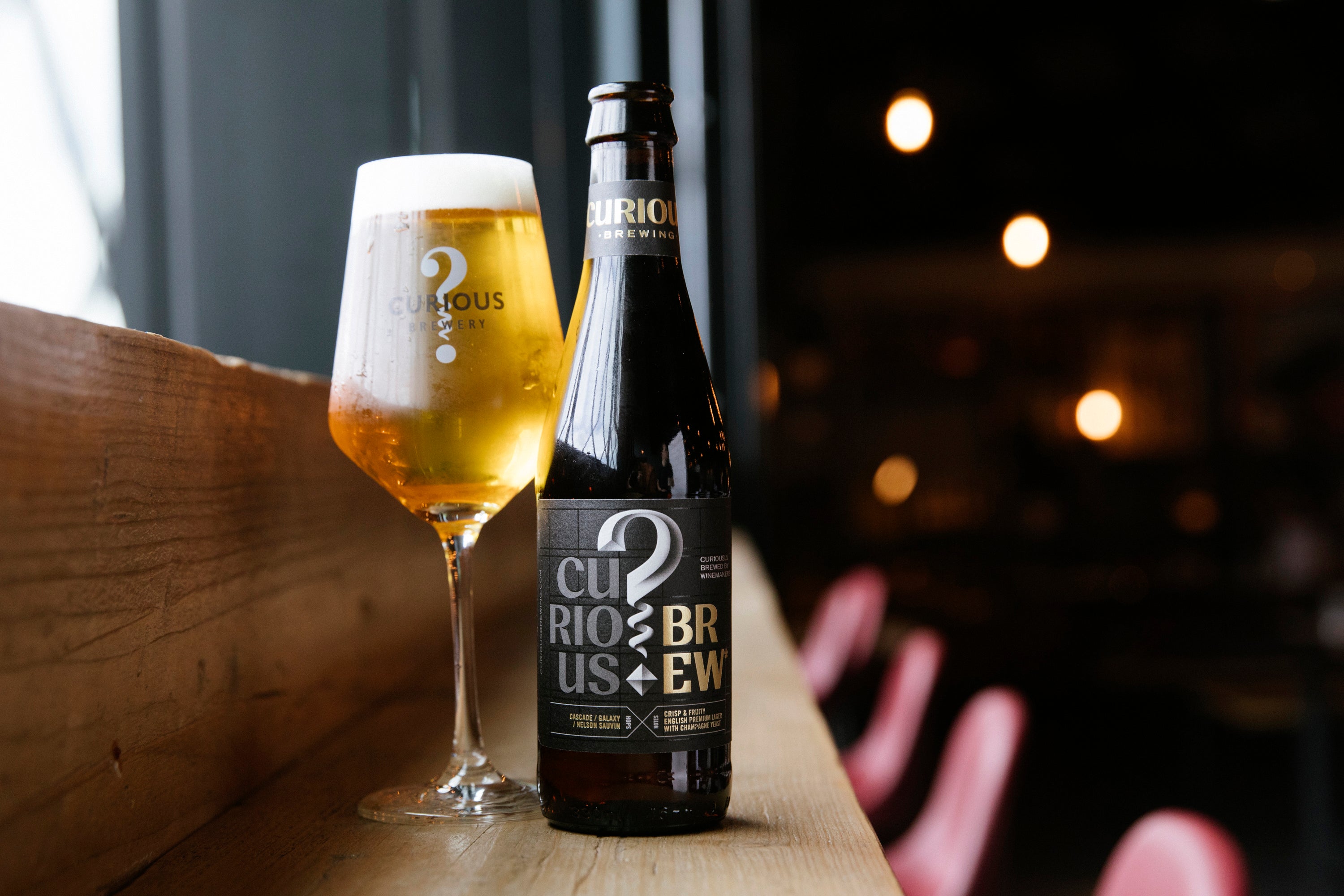 Curious Brewery - Curious Brew Lager 4.7% ABV 330ml Glass Bottle