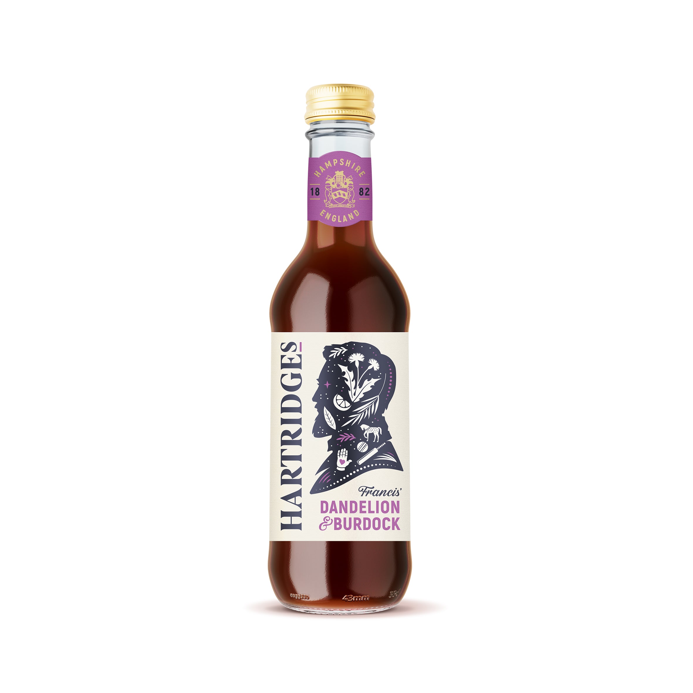 Hartridges Celebrated Dandelion & Burdock (330ml) Glass Bottles