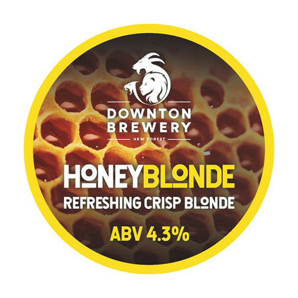 Downton Brewery – 4.3% ABV Honey Blonde 500ml Glass Bottle