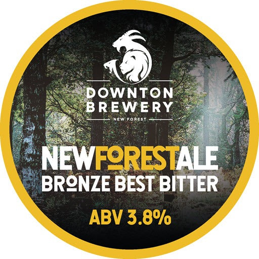 Downton Brewery – New Forest Ale 3.8% Bronze Best Bitter 500ml Glass Bottle