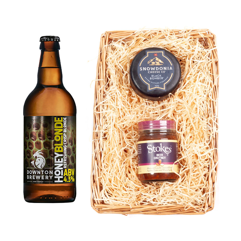 Downton Brewery Premium Beer Wicker Tray