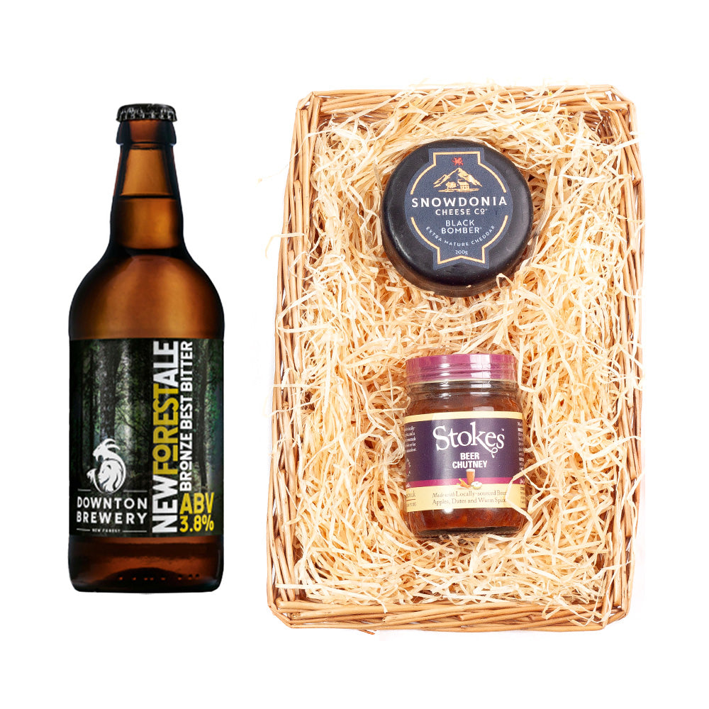 Downton Brewery Premium Beer Wicker Tray