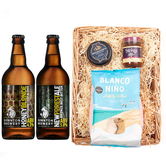 Downton Brewery Premium Beer Wicker Tray