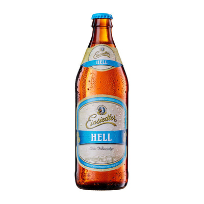 Einsiedler 5.2% ABV German Hell Lager 500ml Glass Bottle