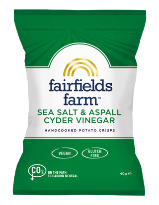 Fairfields Farm Crisps - Sea Salt & Aspall Cyder Vinegar 40g