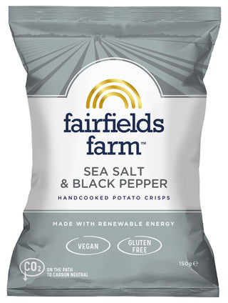 Fairfields Farm Crisps - Sea Salt & Black Pepper 150g